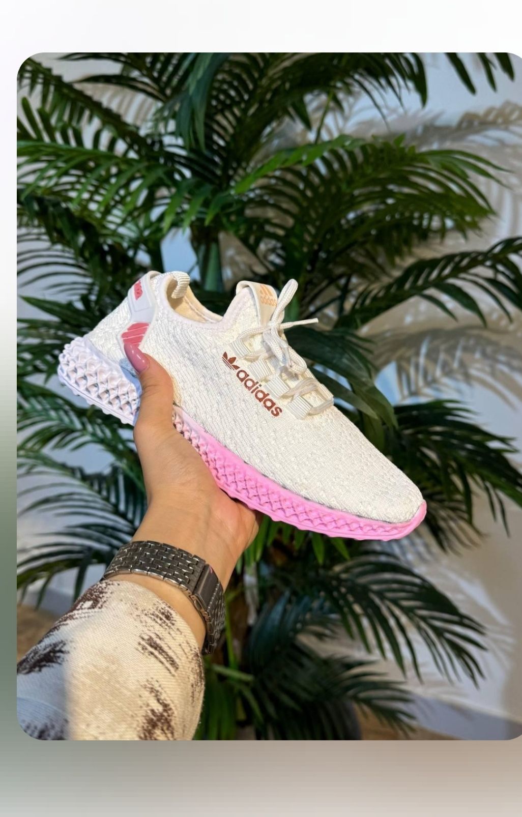 کفش زنانه اسپرت بافت سفید